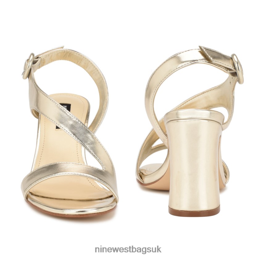 Nine West Ushila Heeled Sandals RFX40B316 - Nine West Bags UK Platino
