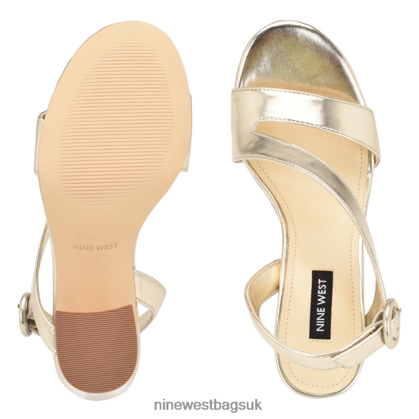 Nine West Ushila Heeled Sandals RFX40B316 - Nine West Bags UK Platino