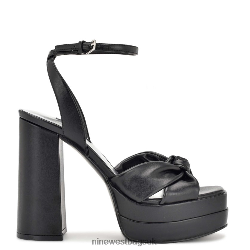 Nine West Vivid Platform Sandals RFX40B354 - Nine West Sandals UK Black