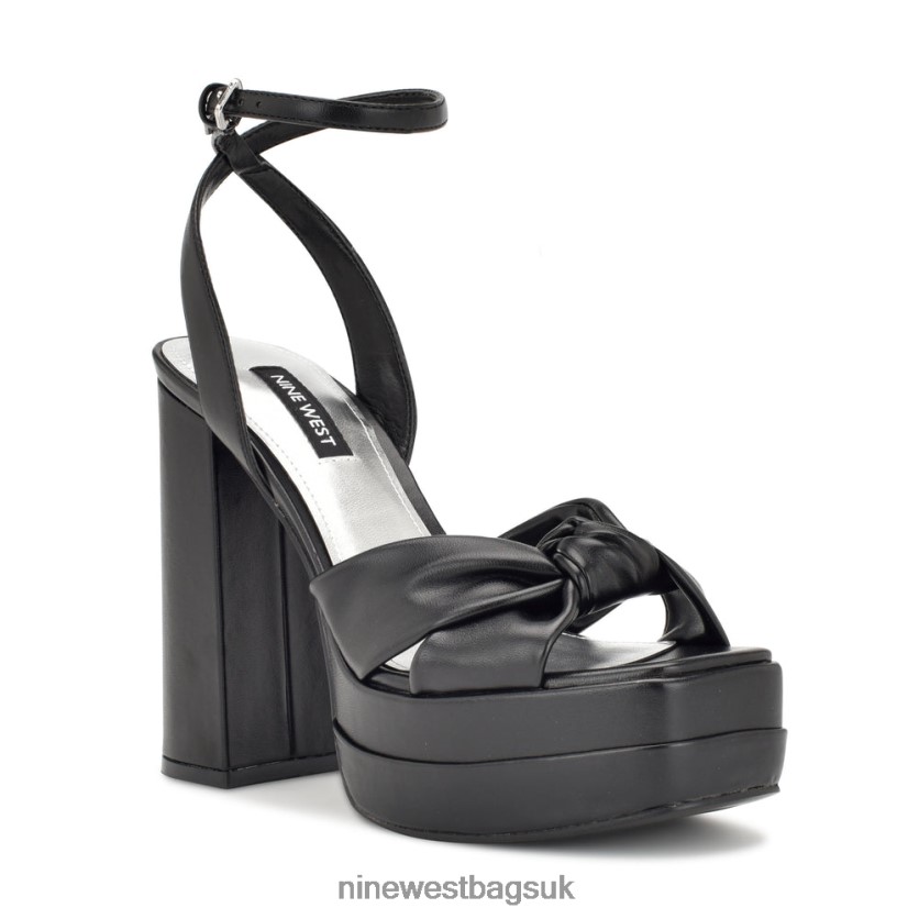 Nine West Vivid Platform Sandals RFX40B354 - Nine West Sandals UK Black