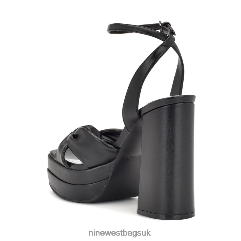 Nine West Vivid Platform Sandals RFX40B354 - Nine West Sandals UK Black