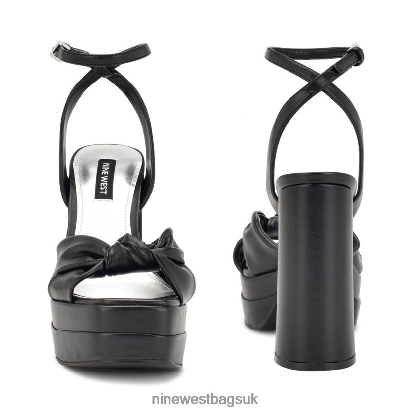 Nine West Vivid Platform Sandals RFX40B354 - Nine West Sandals UK Black