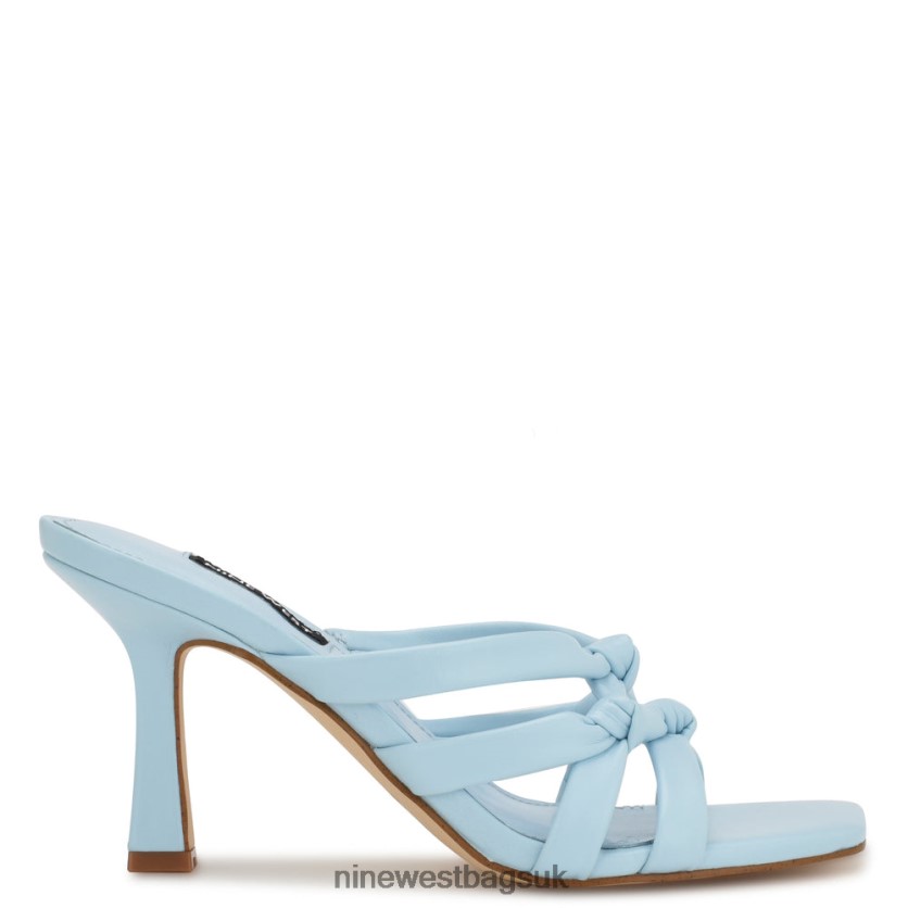 Nine West Yeander Heeled Slide Sandals RFX40B264 - Nine West Bags UK Sky Blue