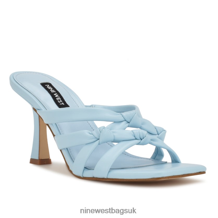 Nine West Yeander Heeled Slide Sandals RFX40B264 - Nine West Bags UK Sky Blue