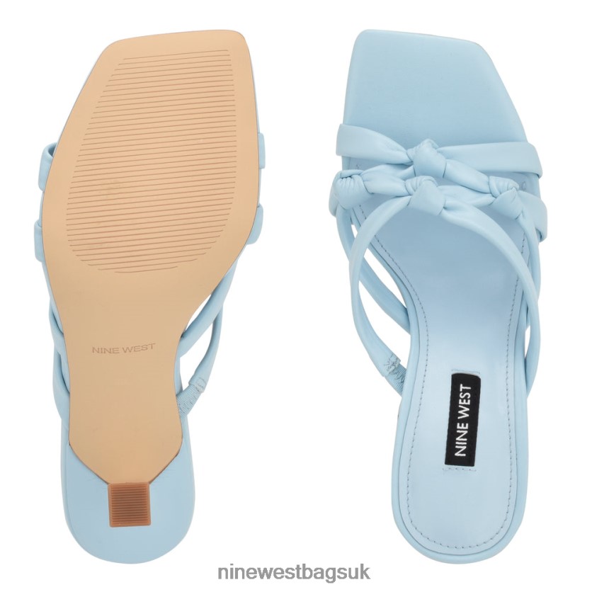 Nine West Yeander Heeled Slide Sandals RFX40B264 - Nine West Bags UK Sky Blue