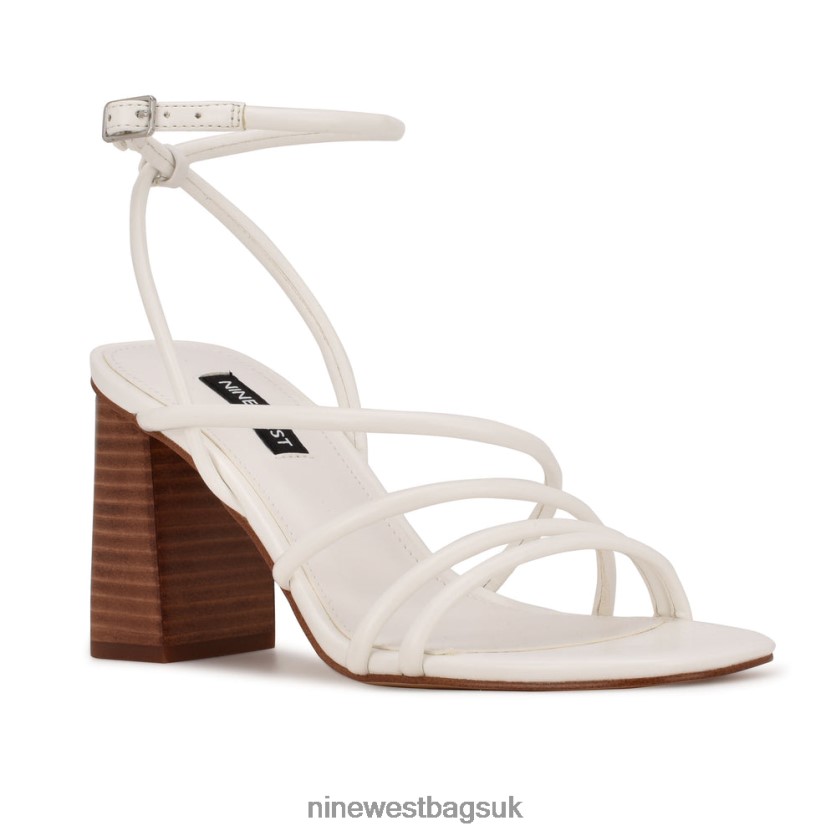 Nine West Yeap Heeled Slide Sandals RFX40B512 - Nine West Bags UK White