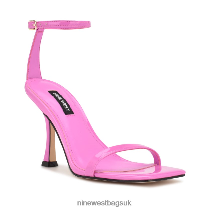 Nine West Yess Ankle Strap Sandals RFX40B276 - Nine West Bags UK Pink Patent