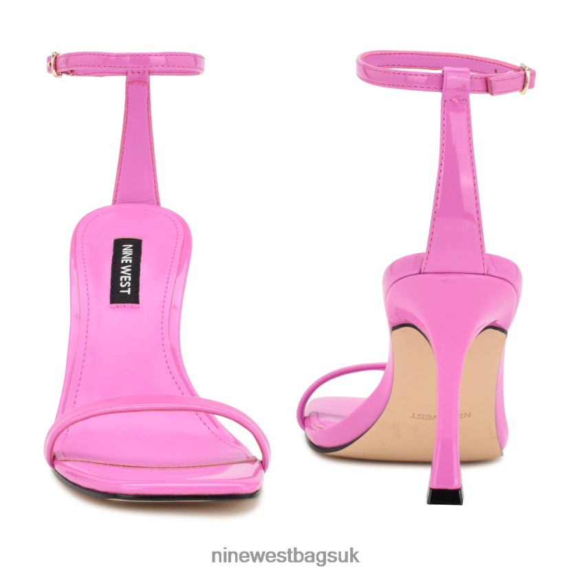 Nine West Yess Ankle Strap Sandals RFX40B276 - Nine West Bags UK Pink Patent