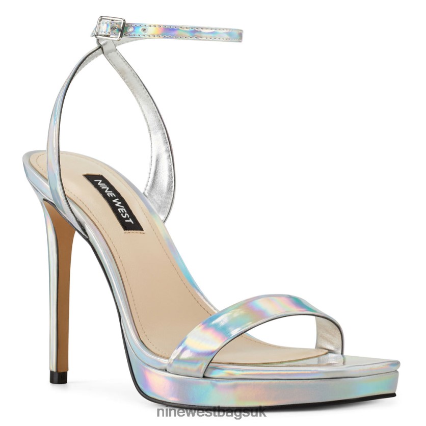 Nine West Zadie Ankle Strap Sandals RFX40B409 - Nine West UK Iridescent