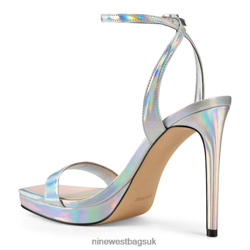 Nine West Zadie Ankle Strap Sandals RFX40B409 - Nine West UK Iridescent