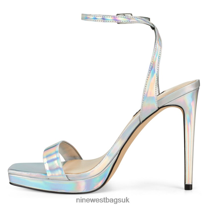 Nine West Zadie Ankle Strap Sandals RFX40B409 - Nine West UK Iridescent