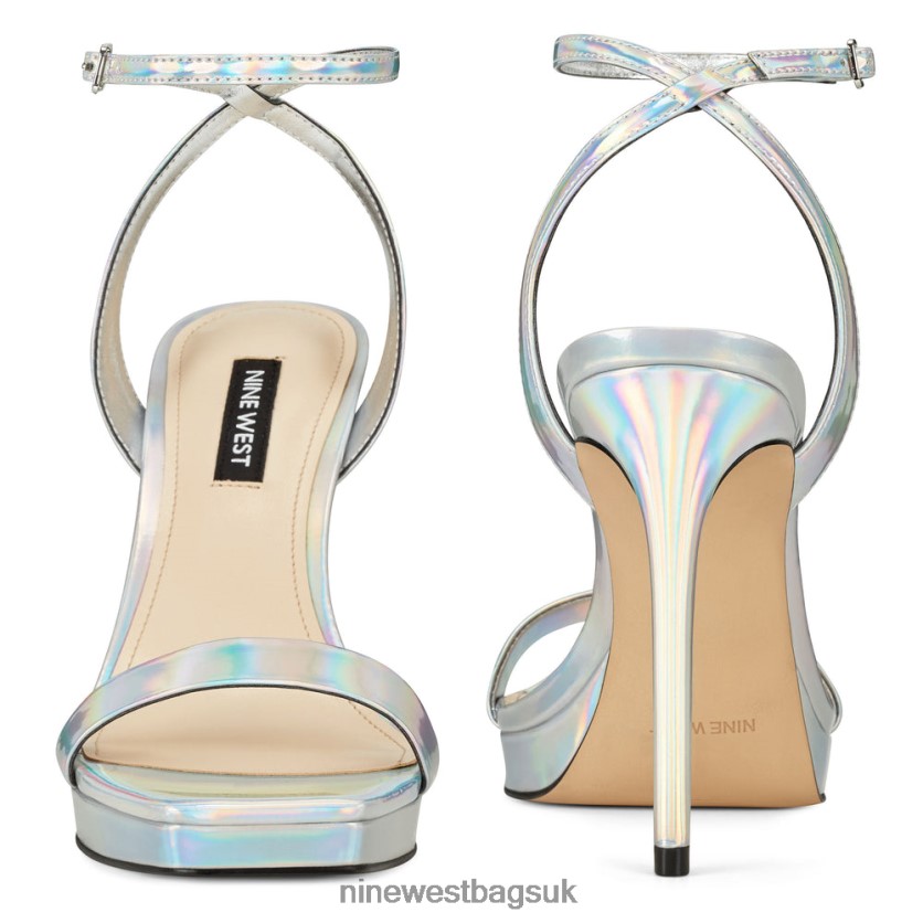 Nine West Zadie Ankle Strap Sandals RFX40B409 - Nine West UK Iridescent