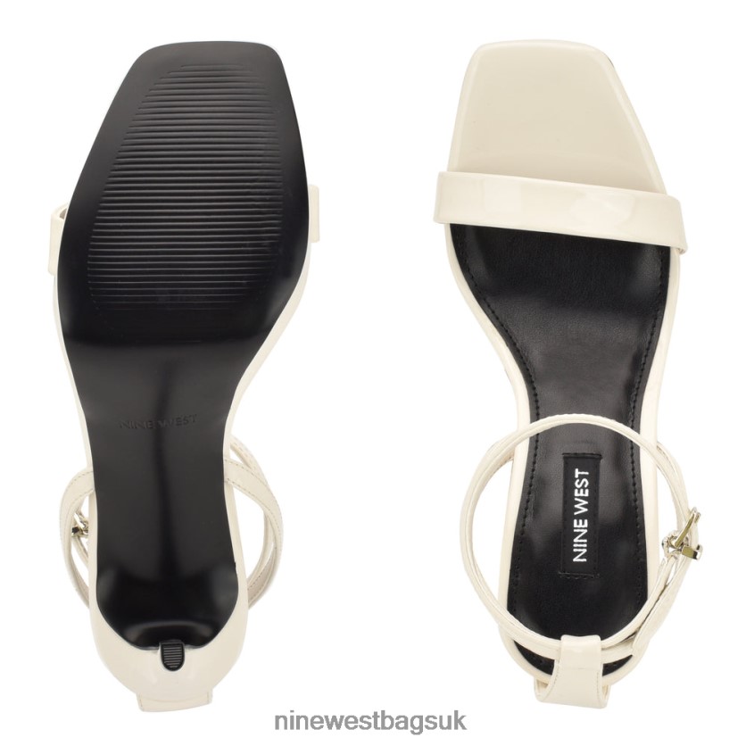 Nine West Zilo Platform Sandals RFX40B330 - Nine West Sandals UK Chic Cream Patent