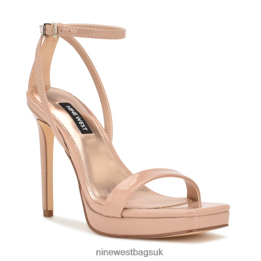 Nine West Zilo Platform Sandals RFX40B332 - Nine West Bags UK Barely Nude Patent