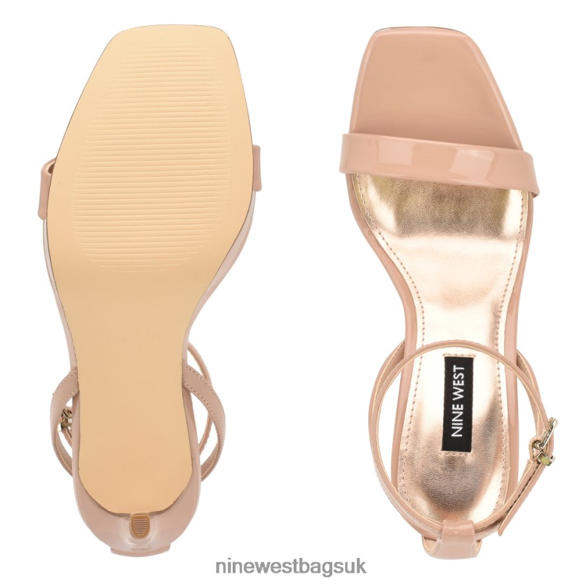 Nine West Zilo Platform Sandals RFX40B332 - Nine West Bags UK Barely Nude Patent