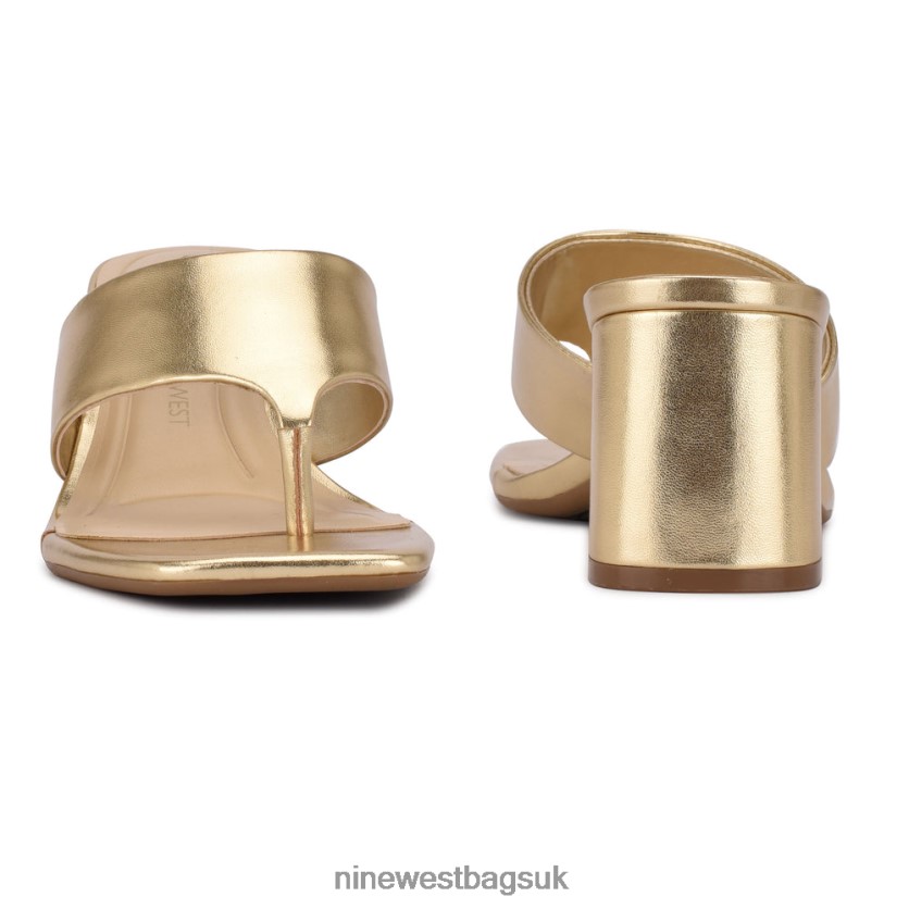 Nine West Gelina 9x9 Block Heel Slide Sandals RFX40B858 - Nine West Sandals UK