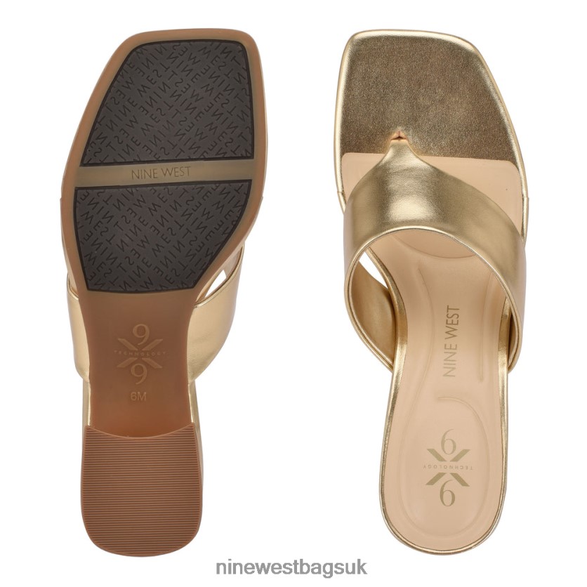 Nine West Gelina 9x9 Block Heel Slide Sandals RFX40B858 - Nine West Sandals UK