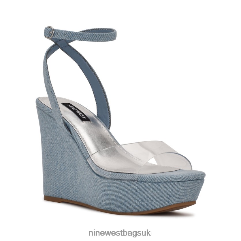 Nine West Klear Platform Ankle Strap Sandals RFX40B856 - Nine West Bags UK