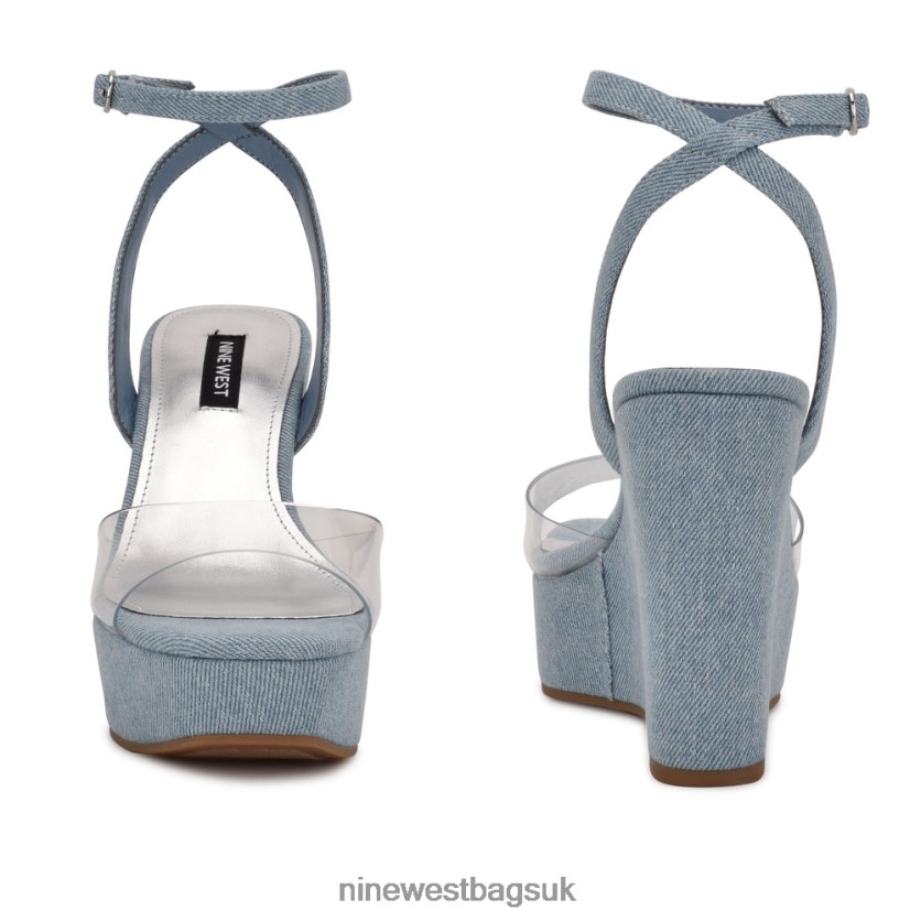 Nine West Klear Platform Ankle Strap Sandals RFX40B856 - Nine West Bags UK