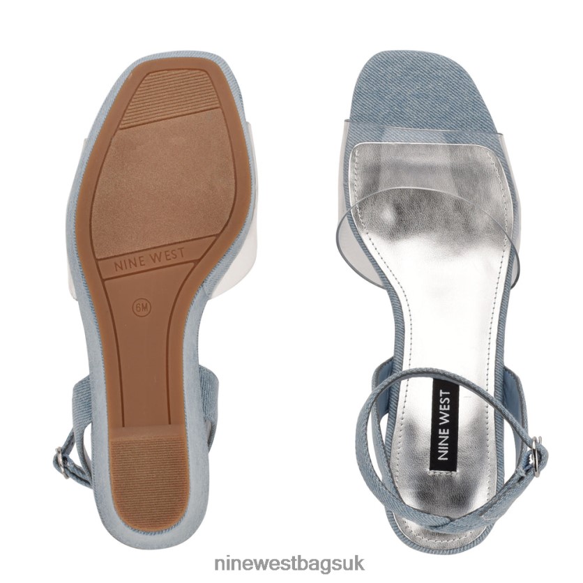 Nine West Klear Platform Ankle Strap Sandals RFX40B856 - Nine West Bags UK