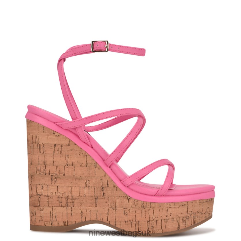 Nine West Rachal Wedge Sandals RFX40B848 - Nine West Bags UK Pink