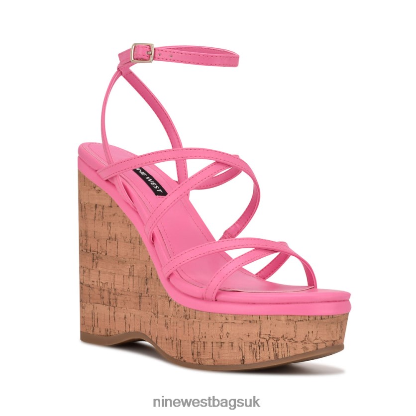 Nine West Rachal Wedge Sandals RFX40B848 - Nine West Bags UK Pink