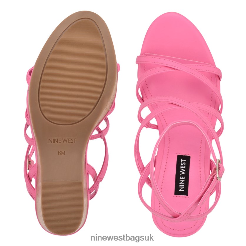 Nine West Rachal Wedge Sandals RFX40B848 - Nine West Bags UK Pink