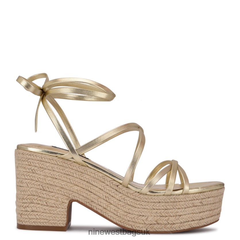 Nine West Riplee Ankle Wrap Platform Sandals RFX40B850 - Nine West Sandals UK