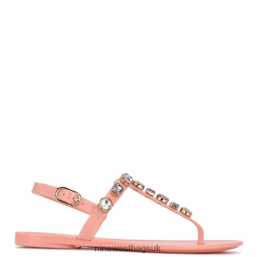 Nine West Juniper Jelly Sandals RFX40B807 - Nine West UK Sale LIght Pink
