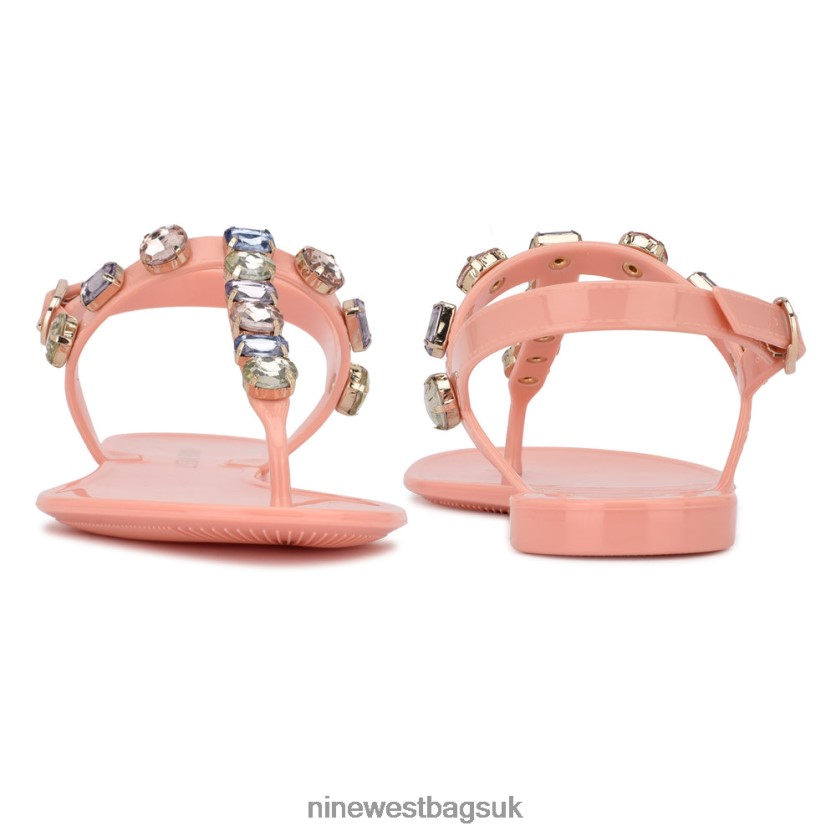 Nine West Juniper Jelly Sandals RFX40B807 - Nine West UK Sale LIght Pink