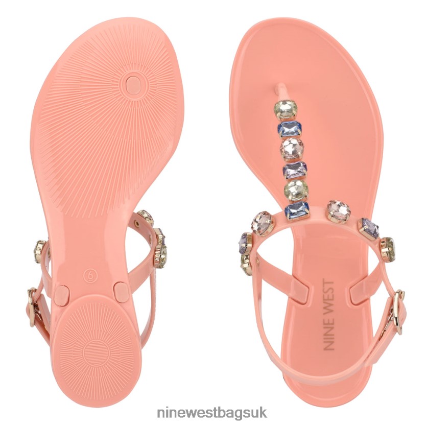 Nine West Juniper Jelly Sandals RFX40B807 - Nine West UK Sale LIght Pink