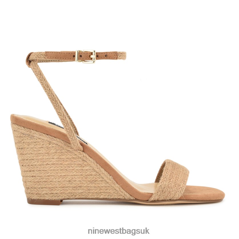 Nine West Nile Wedge Sandals RFX40B828 - Nine West Bags UK Tan Woven