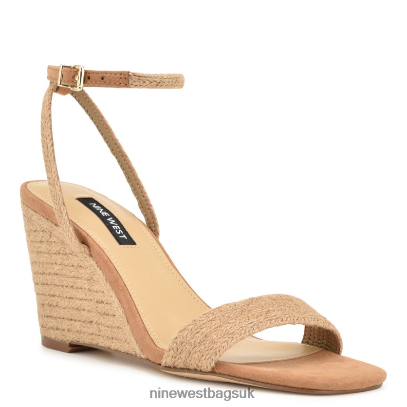 Nine West Nile Wedge Sandals RFX40B828 - Nine West Bags UK Tan Woven