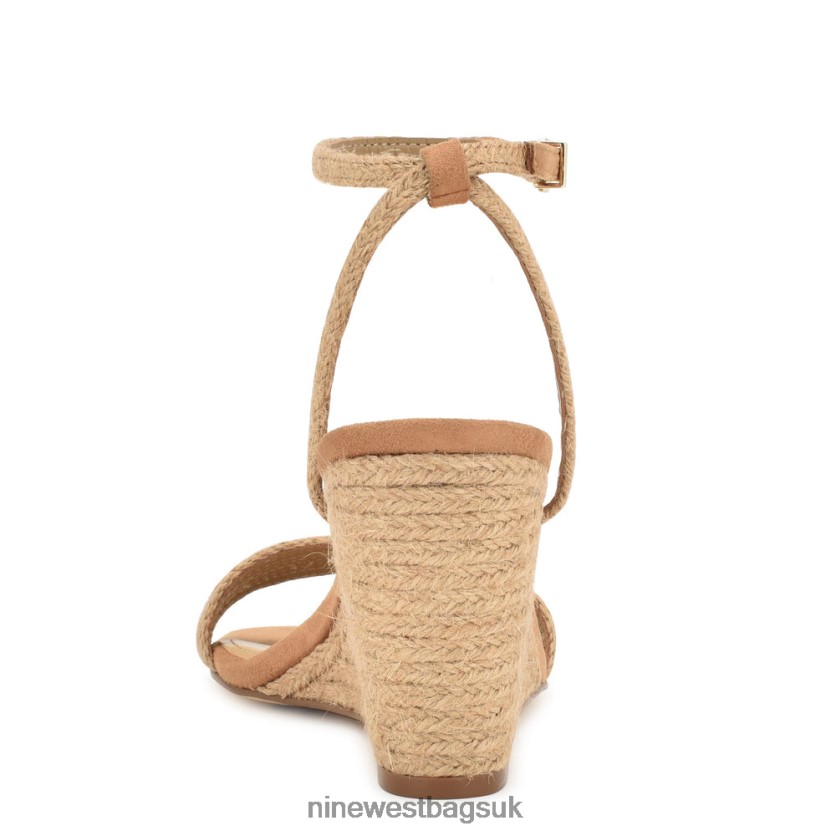 Nine West Nile Wedge Sandals RFX40B828 - Nine West Bags UK Tan Woven