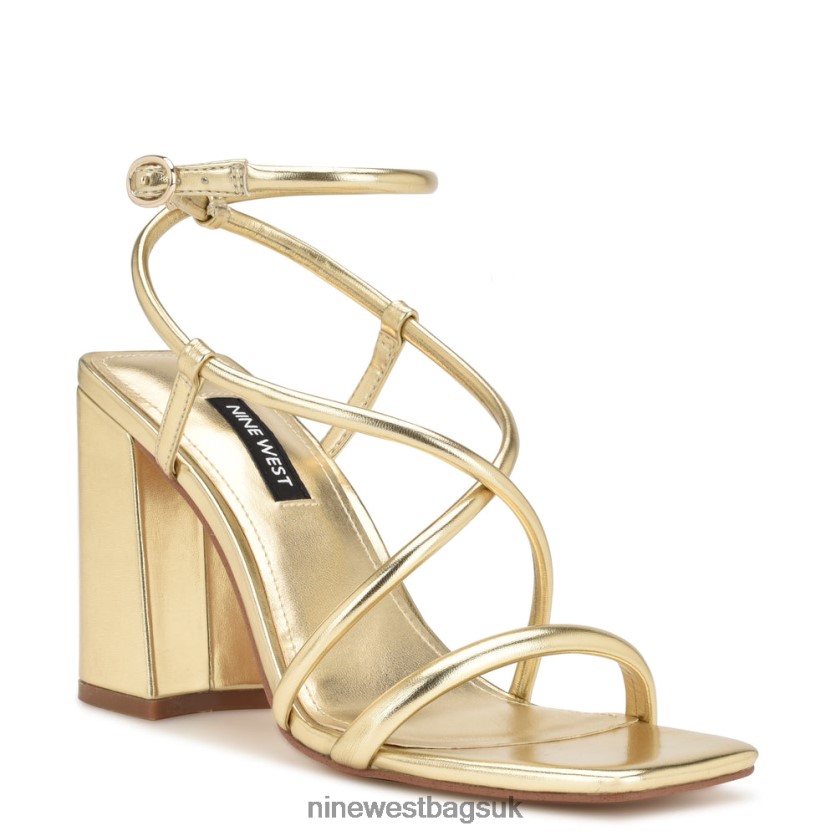 Nine West Yeera Strappy Heeled Sandals RFX40B817 - Nine West UK Platino