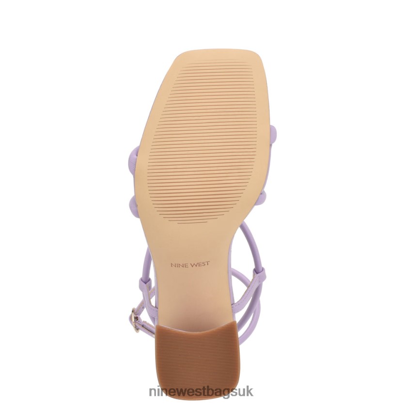 Nine West Yeera Strappy Heeled Sandals RFX40B818 - Nine West Sandals UK Purple