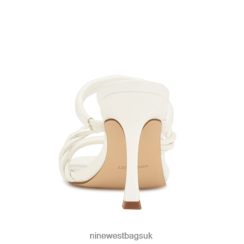 Nine West Yester Heeled Slide Sandals RFX40B832 - Nine West Bags UK White