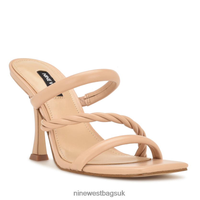 Nine West Yester Heeled Slide Sandals RFX40B833 - Nine West UK Warm Blush