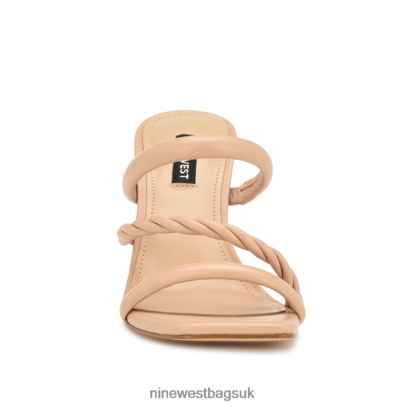 Nine West Yester Heeled Slide Sandals RFX40B833 - Nine West UK Warm Blush
