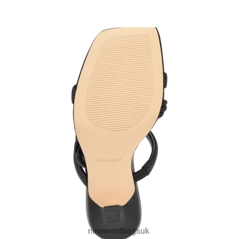 Nine West Yester Heeled Slide Sandals RFX40B834 - Nine West Sandals UK Black