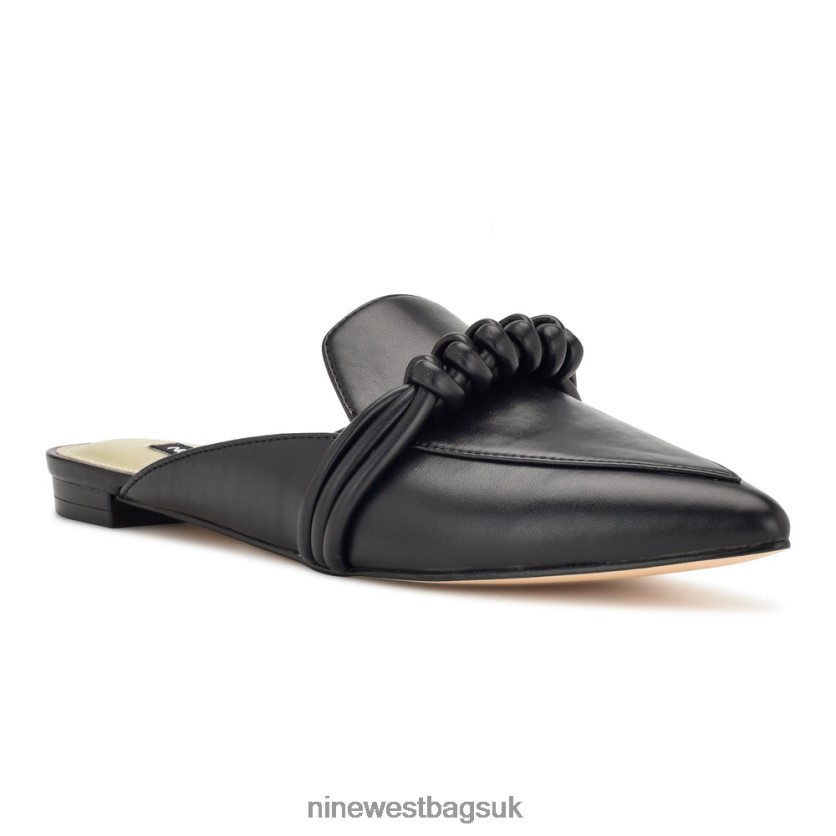 Nine West Aliby Flat Mules RFX40B2107 - Nine West UK Sale Black