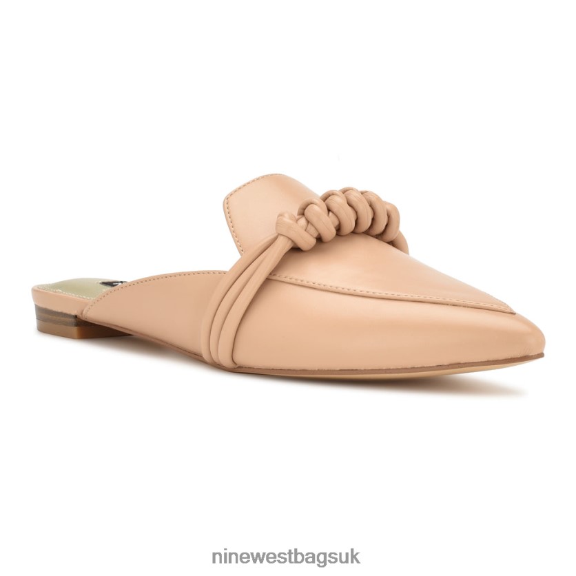 Nine West Aliby Flat Mules RFX40B679 - Nine West UK Sale Warm Blush