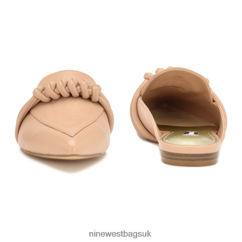 Nine West Aliby Flat Mules RFX40B679 - Nine West UK Sale Warm Blush