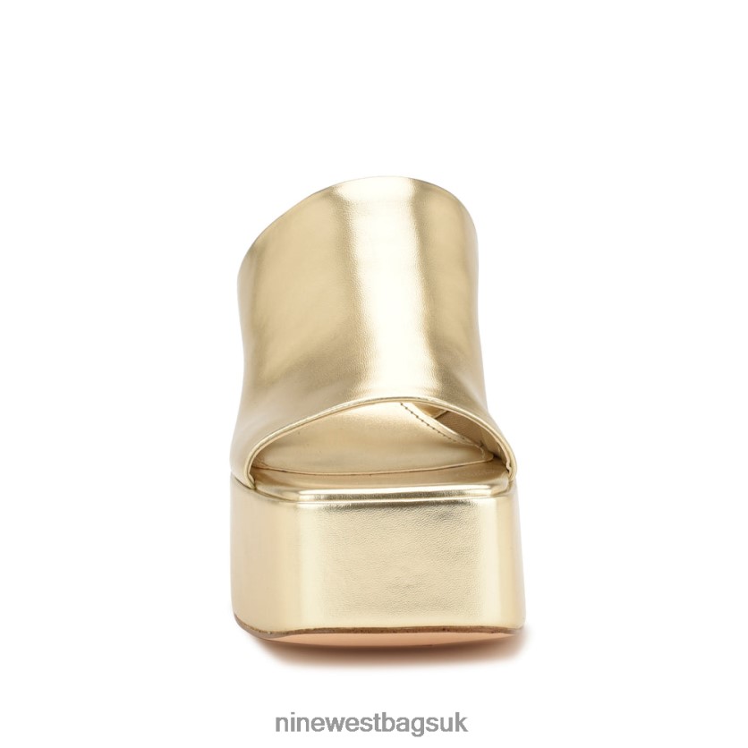 Nine West Danzi Platform Mules RFX40B674 - Nine West Sandals UK Platino