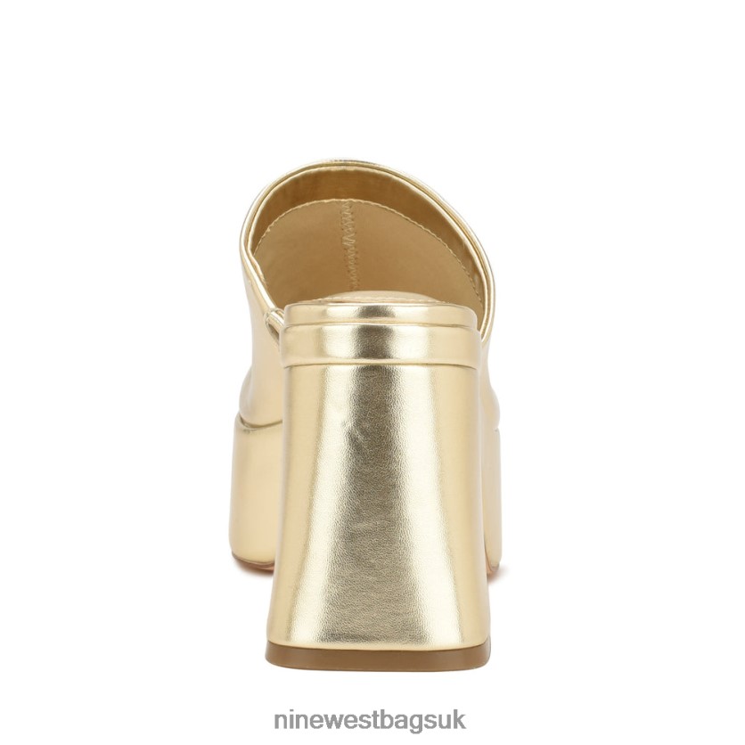 Nine West Danzi Platform Mules RFX40B674 - Nine West Sandals UK Platino