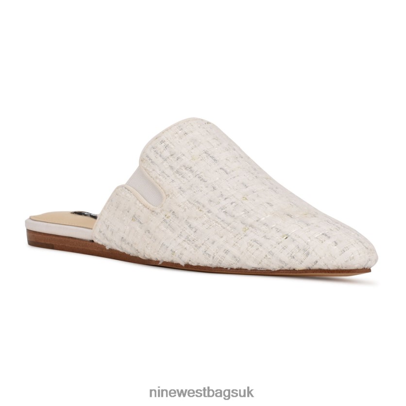 Nine West Freeda Pointy Toe Mules RFX40B2345 - Nine West UK White Boucle