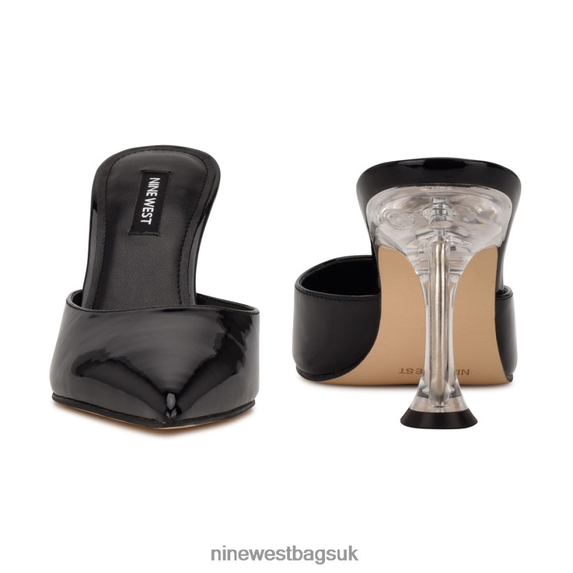 Nine West Hott Pointy Toe Mules RFX40B1243 - Nine West UK Sale Black