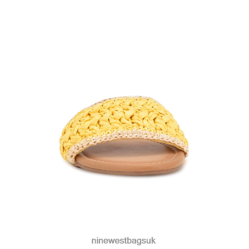 Nine West Beehiv Slide Sandals RFX40B2936 - Nine West UK Sale Yellow