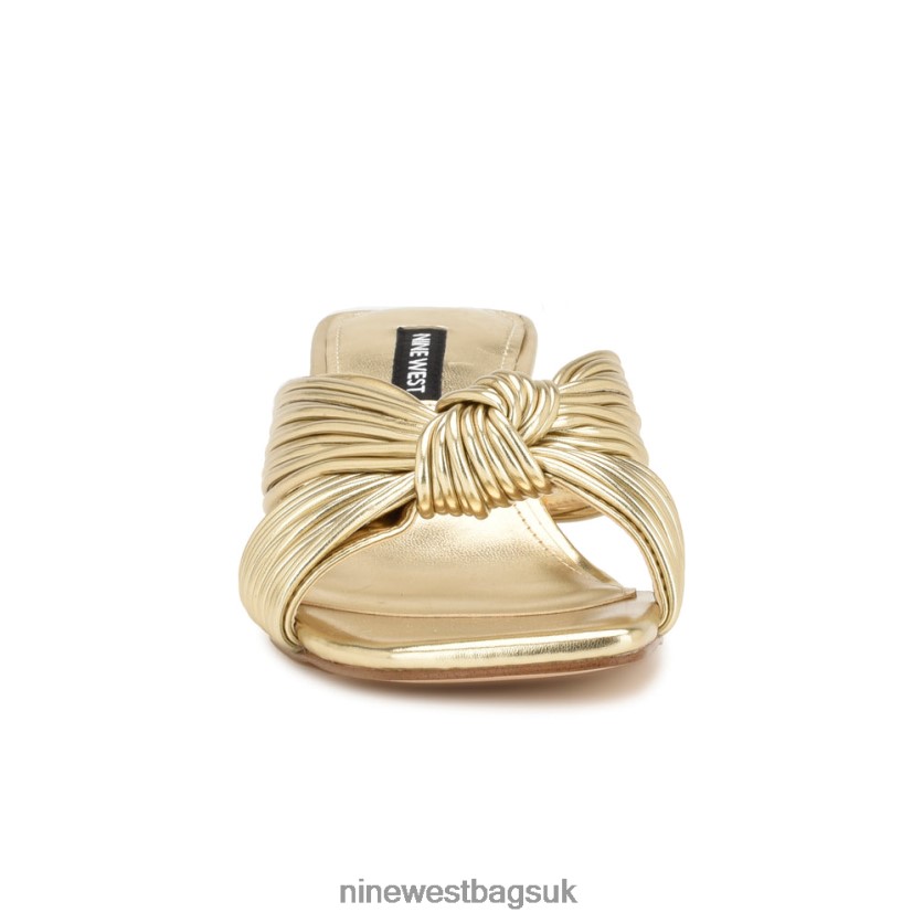 Nine West Dafidil Heeled Slide Sandals RFX40B1729 - Nine West UK Platino