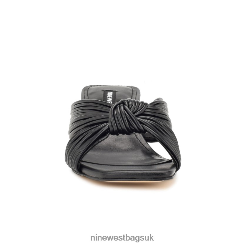 Nine West Dafidil Heeled Slide Sandals RFX40B1732 - Nine West Bags UK Black